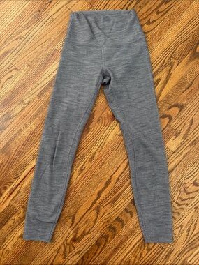 lululemon athletica Girls Heather Gray Seamless Leggings